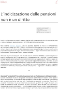 L'indicizzazione non &egrave; un diritto